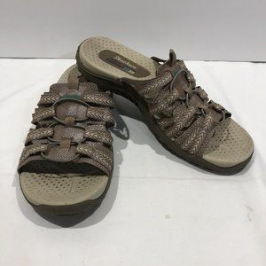 Skechers Outdoor Lifestyle Reggae Repetition Slide Sandles Taupe Womens Size 7